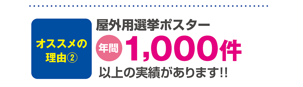 年間1000件の実績